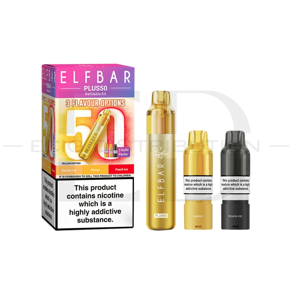 Elfbar Plus50 Pod Kit - Yellow Edition