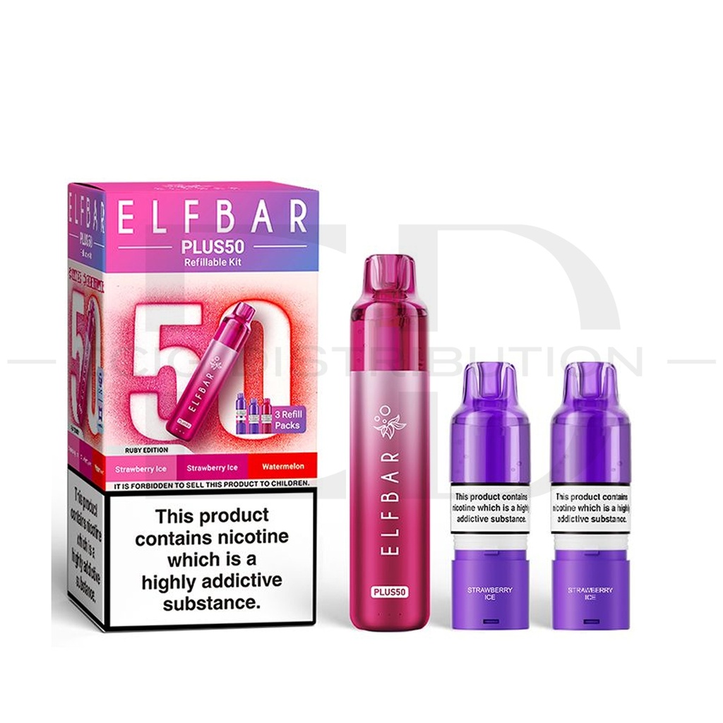 Elfbar Plus50 Pod Kit - Ruby Edition