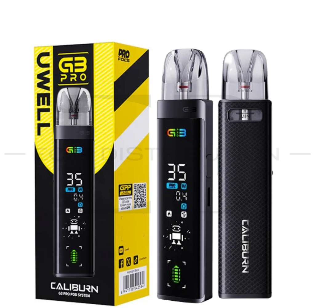 Uwell Caliburn G3 Pro Pod Kit - Black Leather