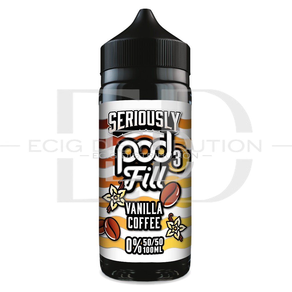 Doozy Seriously Pod Fill 3 100ML 50/50 - Vanilla Coffee 0MG