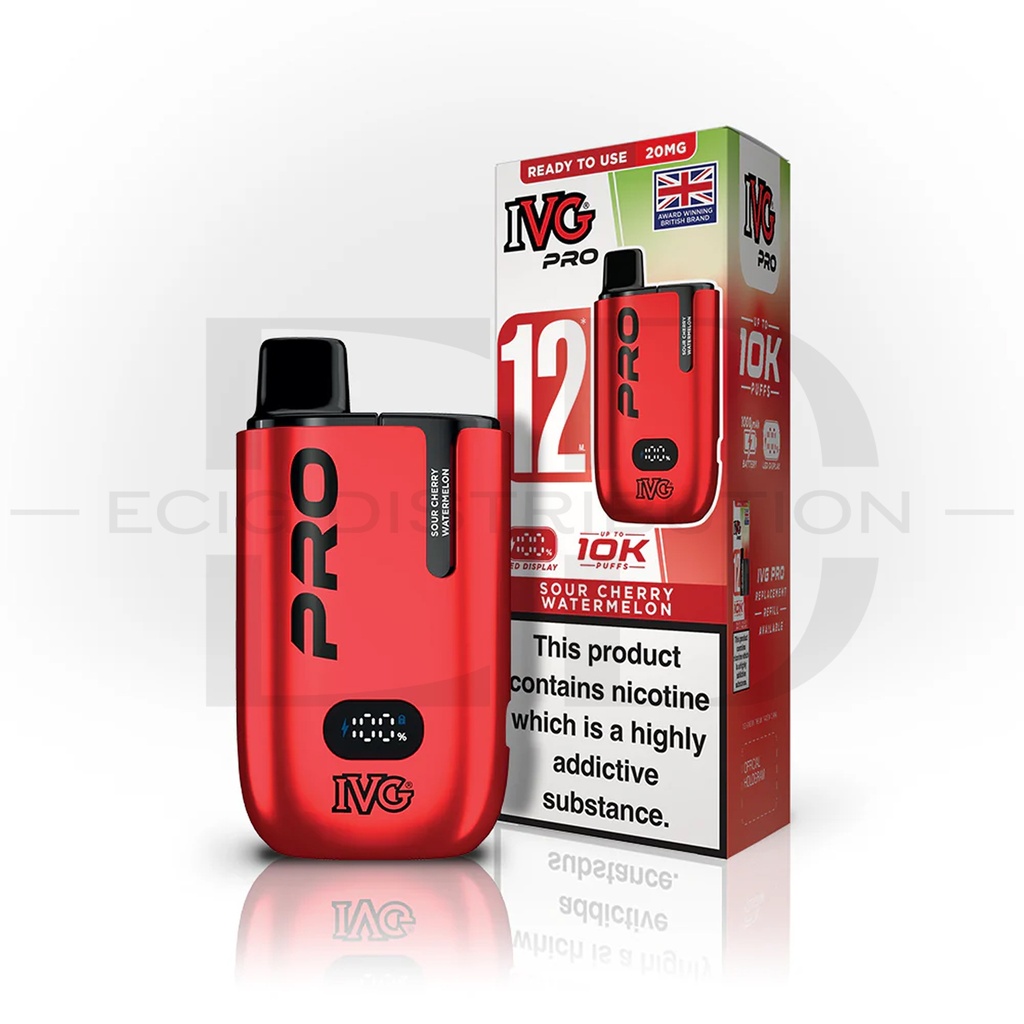IVG Pro 12 Pod Kit - Sour Cherry Watermelon 20MG