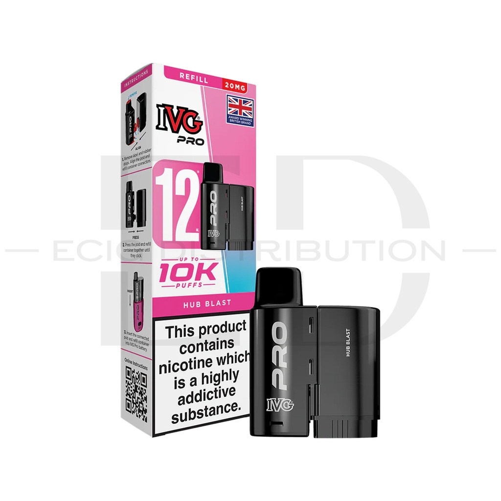 IVG Pro 12 Refillable Pod - Hub Blast 20MG
