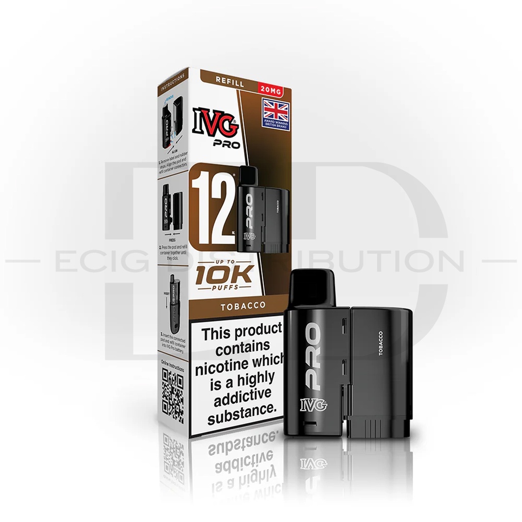 IVG Pro 12 Refillable Pod - Tobacco 20MG