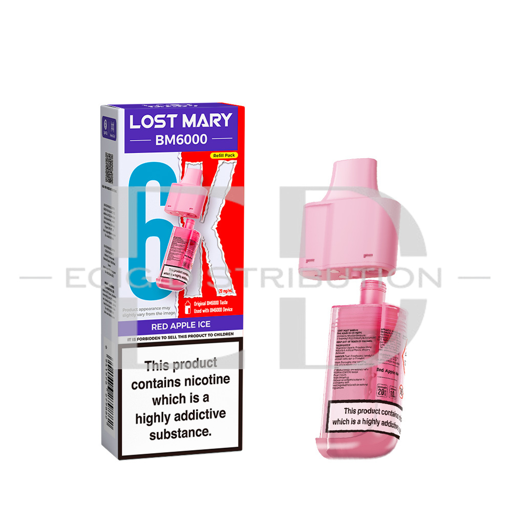 Lost Mary BM6000 Refillable Pod - Red Apple Ice
