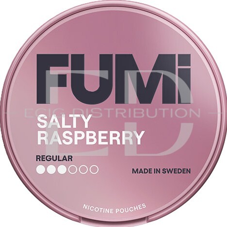 [FUMRNIP-SR4MG] Fumi Regular Nicotine Pouches - Salty Raspberry 4MG