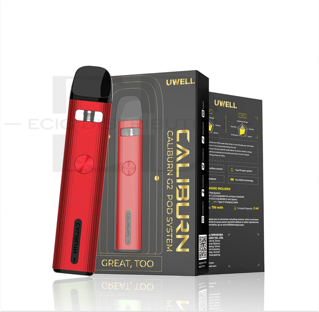 Uwell Caliburn G2 Pod Kit - Pyrrole Scarlet