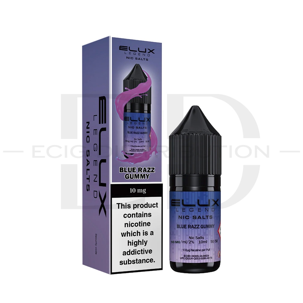 Elux Nic Salts - Blue Razz Gummy 10MG