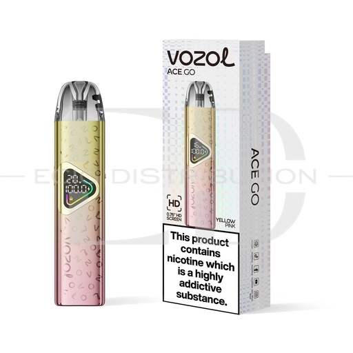 [VOZAGOPK-YP] Vozol Ace Go Pod Kit - Yellow Pink