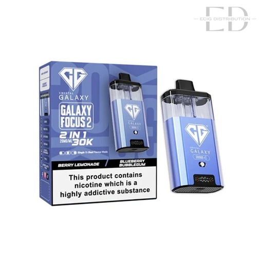 [CRYGFO230KPK-BLBB20MG] Crystal Galaxy Focus 2 30K Pod Kit - Berry Lemonade / Blueberry Bubblegum 20MG