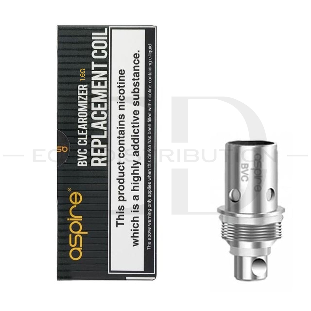 Aspire BDC Clearomizer Replacement Atomizer Coil 5Pcs/Pack - 1.6 Ohm