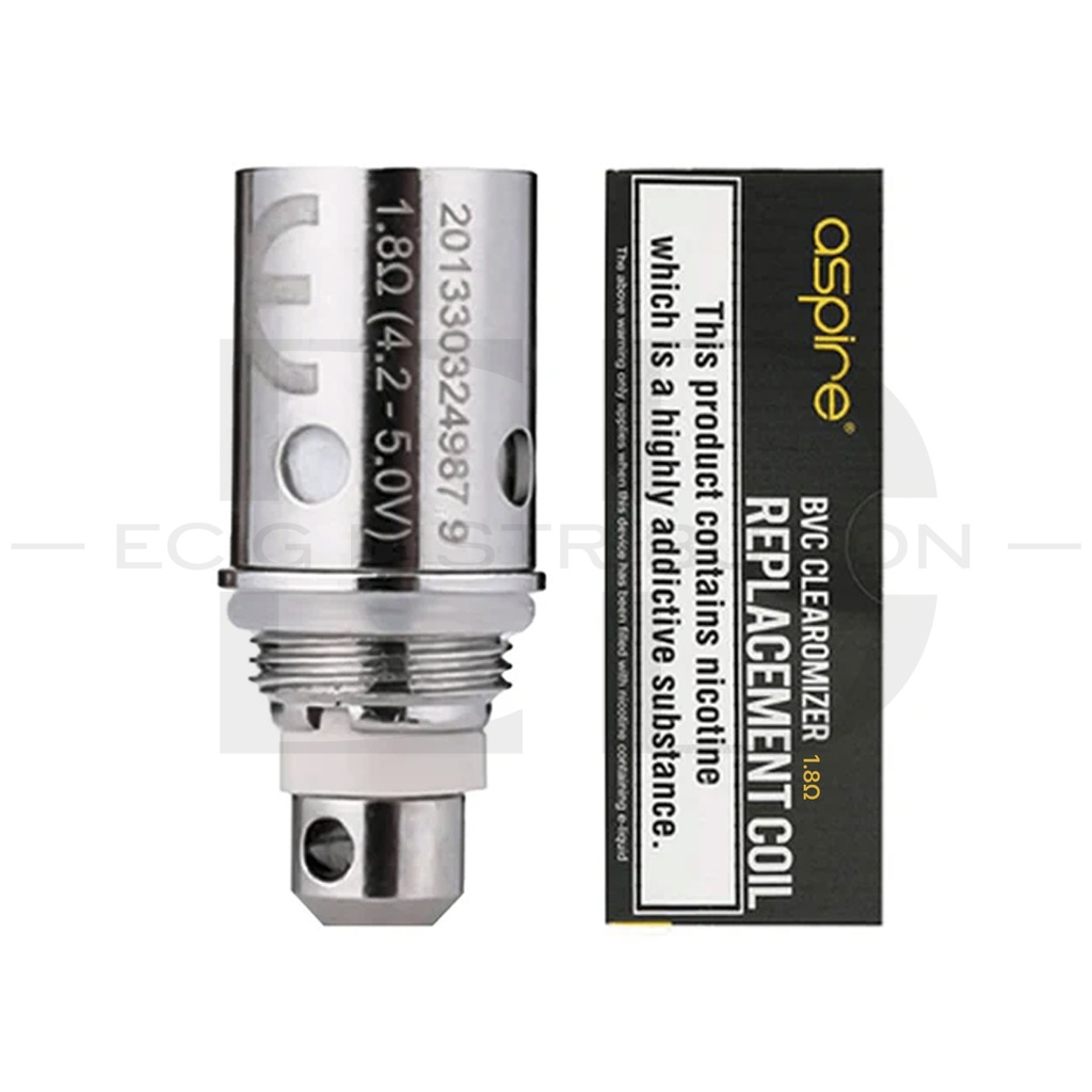 Aspire BDC Clearomizer Replacement Atomizer Coil 5Pcs/Pack - 1.8 Ohm
