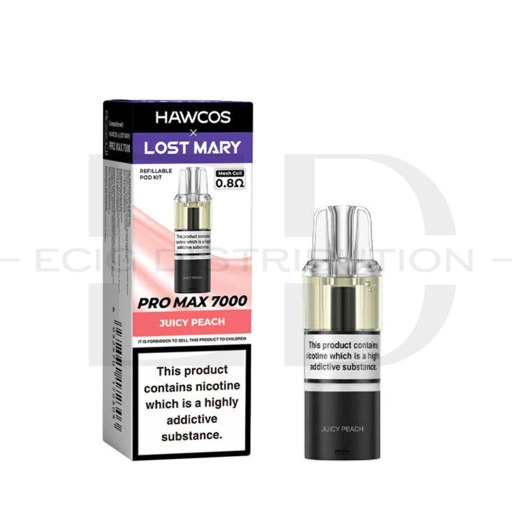 Lost Mary Hawcos Pro Max 7000 Refillable Pod - Juicy Peach