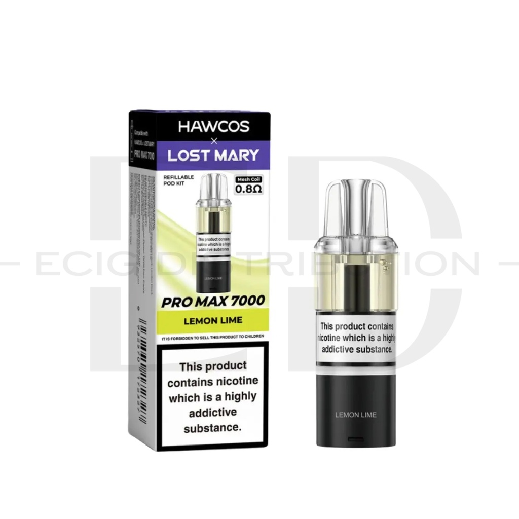 Lost Mary Hawcos Pro Max 7000 Refillable Pod - Lemon Lime