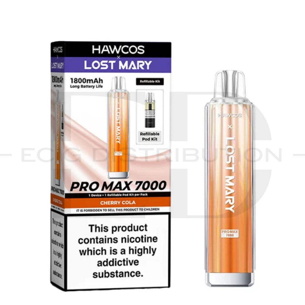 Lost Mary Hawcos Pro Max 7000 Pod Kit - Cherry Cola