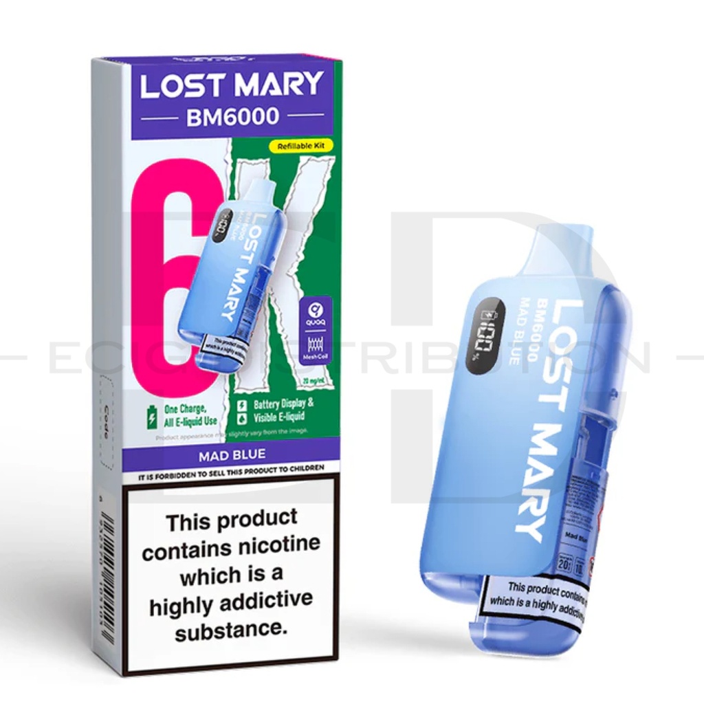 Lost Mary BM6000 Pod Kit - Mad Blue