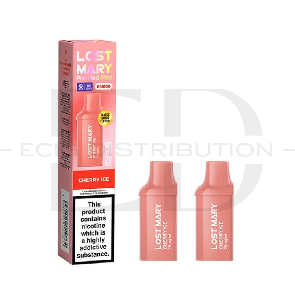 Lost Mary BM600 Refillable Pod 2Pcs/Pack - Cherry Ice