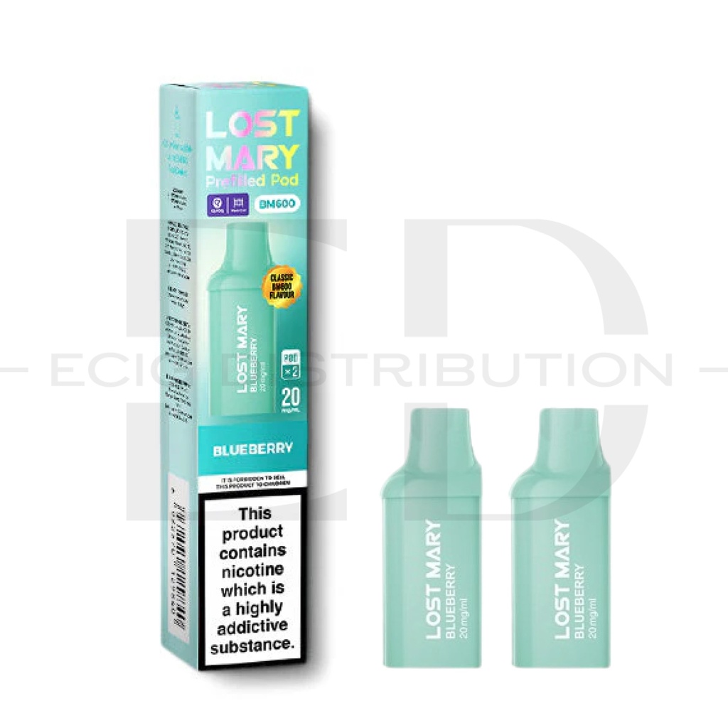 Lost Mary BM600 Refillable Pod 2Pcs/Pack - Blueberry