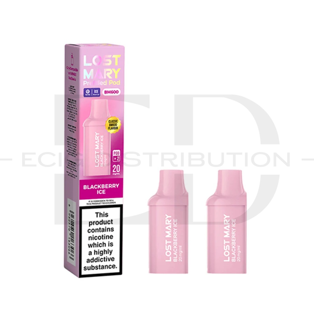 Lost Mary BM600 Refillable Pod 2Pcs/Pack - Blackberry Ice