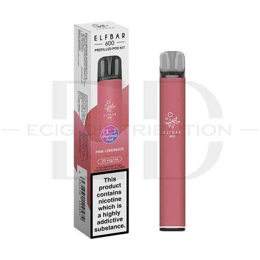 [ELF600POK-PL] Elfbar 600 Pod Kit - Pink Lemonade