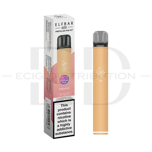 [ELF600POK-PI] Elfbar 600 Pod Kit - Peach Ice