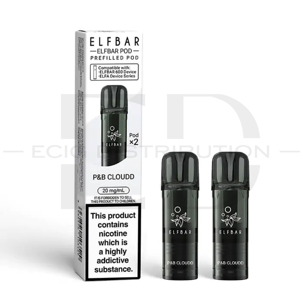 Elfbar 600 Refillable Pod 2Pcs/Pack - P&B Cloudd