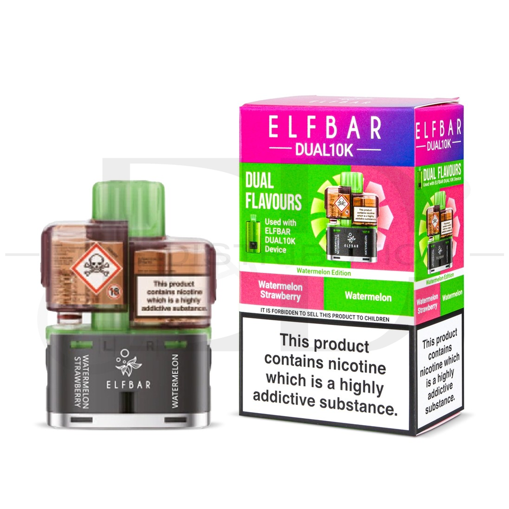 Elfbar Dual10K Refillable Pod - Watermelon Edition